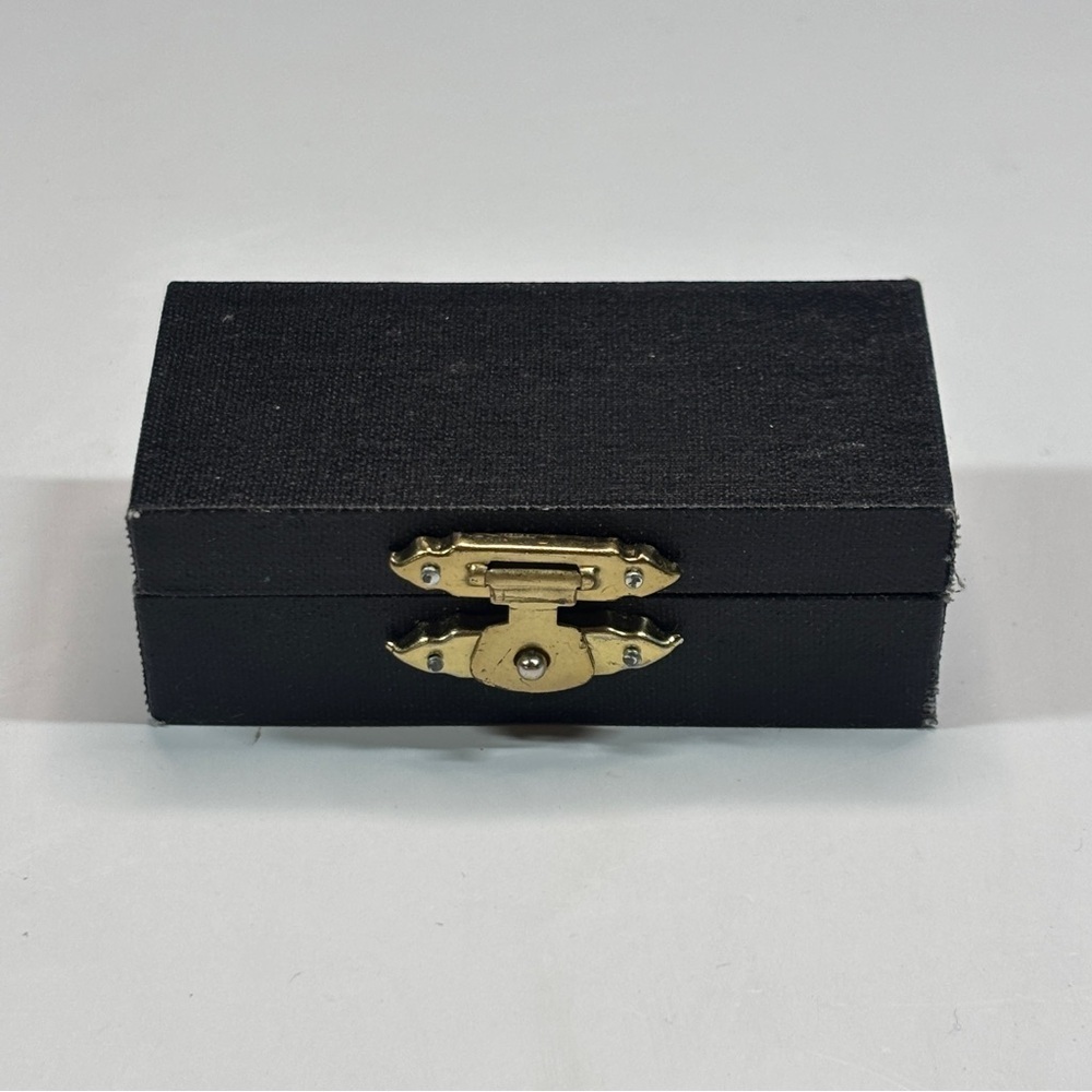 Vintage BAND Trumpet Tie Tack Pin Men Costume Jewelry in Display Box - Picture 9 of 11